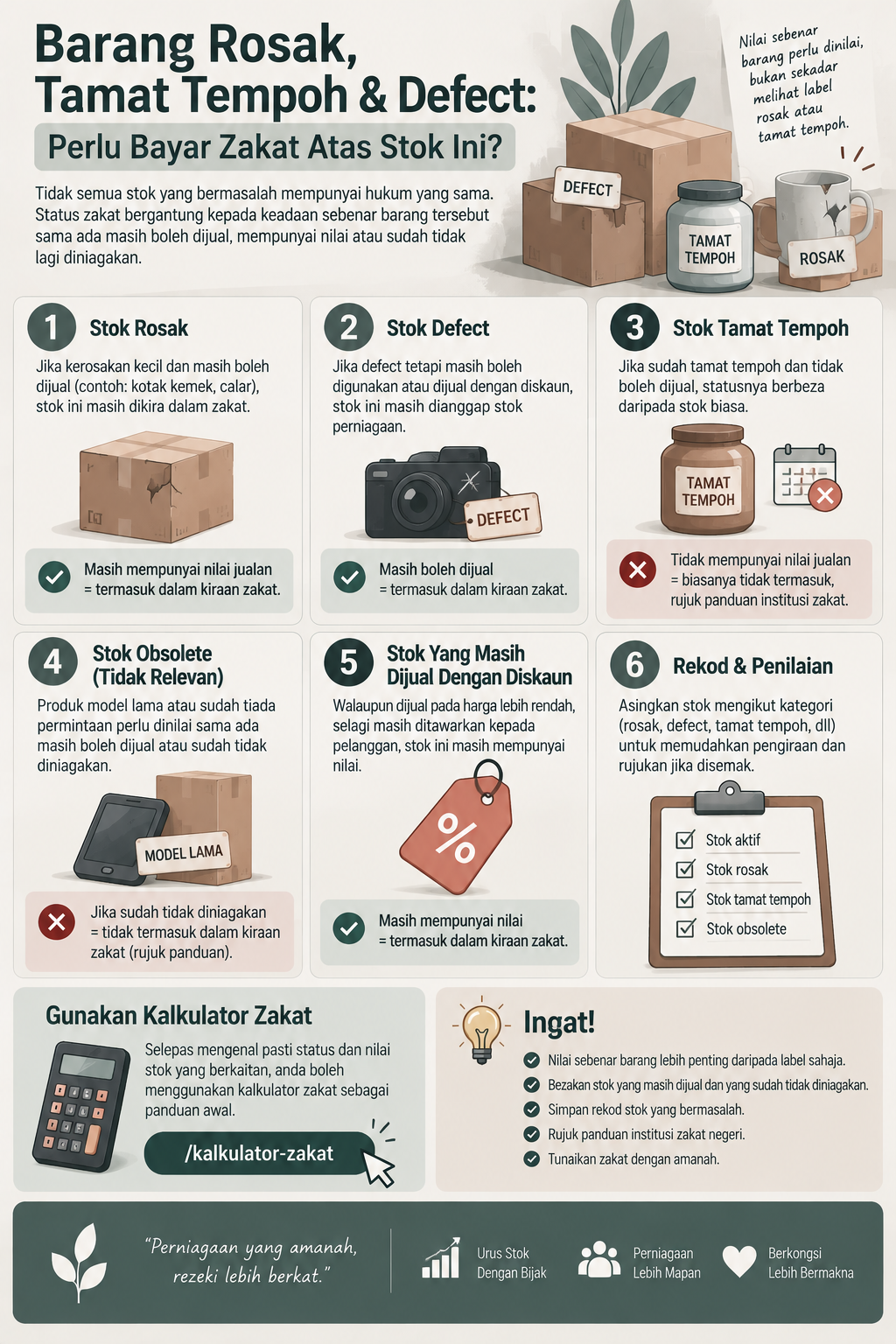 Barang Rosak, Tamat Tempoh & Defect: Perlu Bayar Zakat Atas Stok Ini?